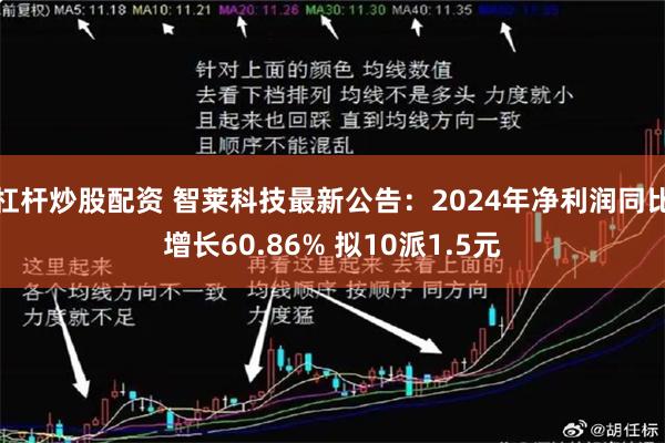 杠杆炒股配资 智莱科技最新公告：2024年净利润同比增长60.86% 拟10派1.5元