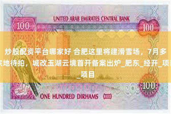 炒股配资平台哪家好 合肥这里将建滑雪场，7月多宗地待拍，城改玉湖云境首开备案出炉_肥东_经开_项目